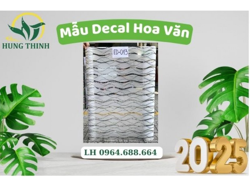 Decal Hoa Văn Dán Kính Mẫu 013