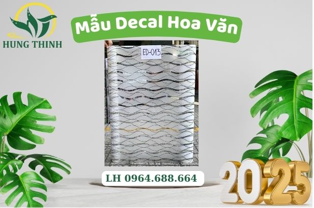 Decal Hoa Văn Dán Kính Mẫu 013