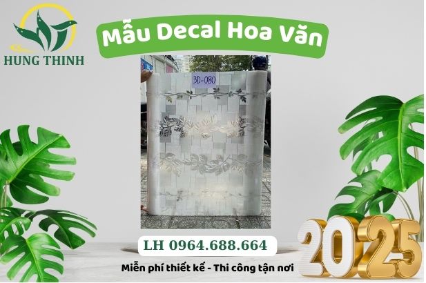 Decal Hoa Văn Dán Kính Mẫu 30-80